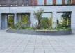 Maatwerk plantenbak met houten zitvlakken