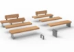 Outdoor benches Rondure Grijsen 1