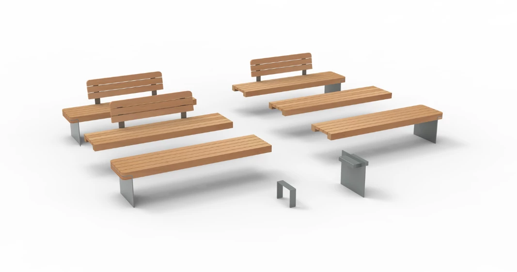 Outdoor benches Rondure Grijsen 1