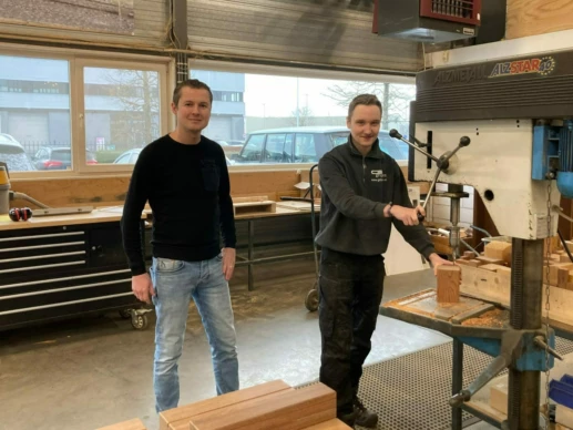 Insectenhotels van Grijsen, gemaakt door Sven