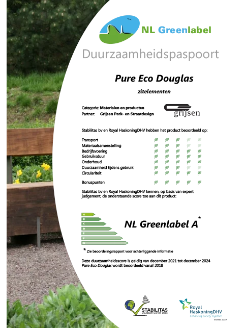 Nachhaltigkeitspass NL Greenlabel A Grijsen