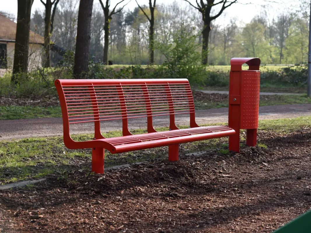 Kleurrijk straatmeubilair voor de openbare ruimte Grijsen Park Straatdesign 3