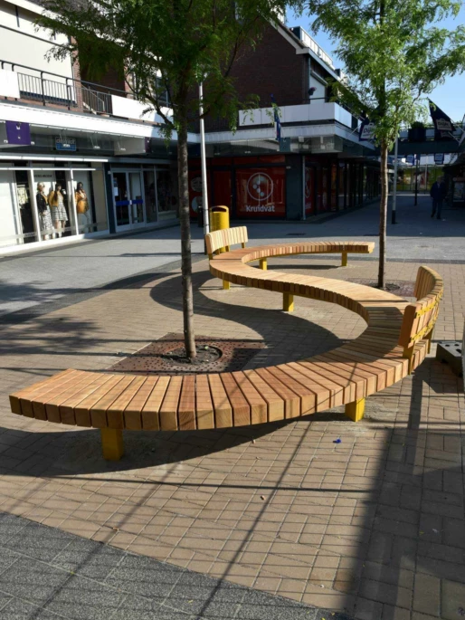 Kleurrijk straatmeubilair voor de openbare ruimte Grijsen Park Straatdesign 2