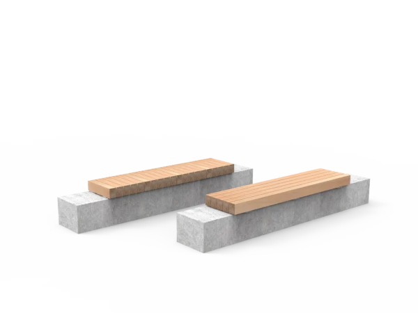 Houten zitranden voor de openbare ruimte