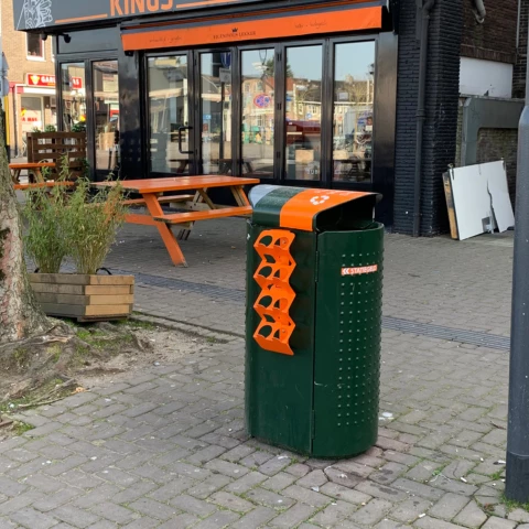Statiegeldbeugel / Doneerring voor plastic statiegeldflesjes aan afvalbakken 5