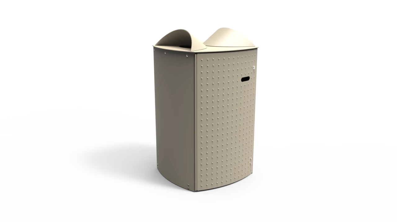 Rendering Column 120 Abfallbehälter Grijsen