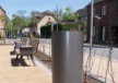Afvalbak Constructo 72 met asbak in de kap