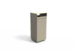 Product render Quadrat 70 litter bins Grijsen Park Straatdesign 1