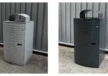 Afvalbak Column 120 met Constructo kap gebruikt gerefurbisht