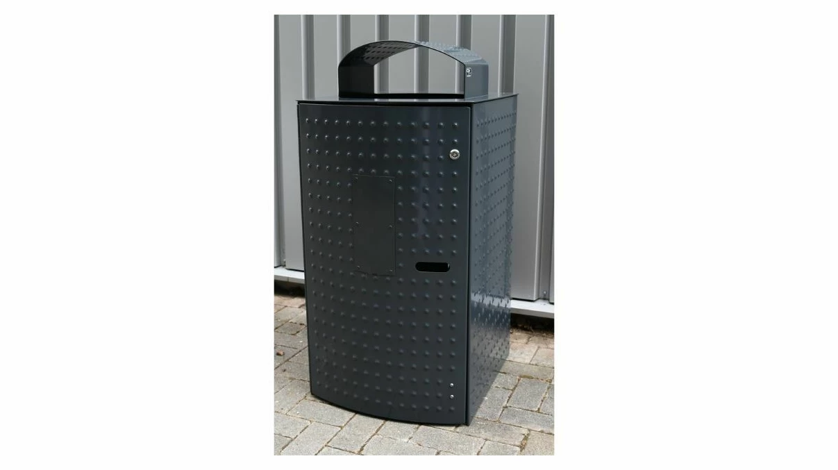 Afvalbak Column 120 met Constructo kap gerefurbisht