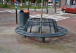 Boombank Cruzado met rugleuning voor de openbare ruimte