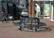 Boombank Cruzado met rugleuning voor de openbare ruimte