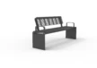 Bend single seat with back and armrest (impression image)