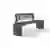 Bend single seat with back and armrest (impression image)