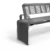 Bend single seat with back and armrest (impression image)