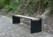 Bend Einzelsitz (schmale Leisten) Parkbänke Grijsen