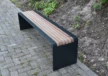 Bend Einzelsitz (schmale Leisten) Parkbänke Grijsen