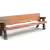 Rendering Big Bench Parkbänke Grijsen