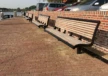 Buitenbank Cruzado enkelzits met rugleuning hout