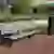 Buitenbank Cruzado enkelzits met rugleuning hout
