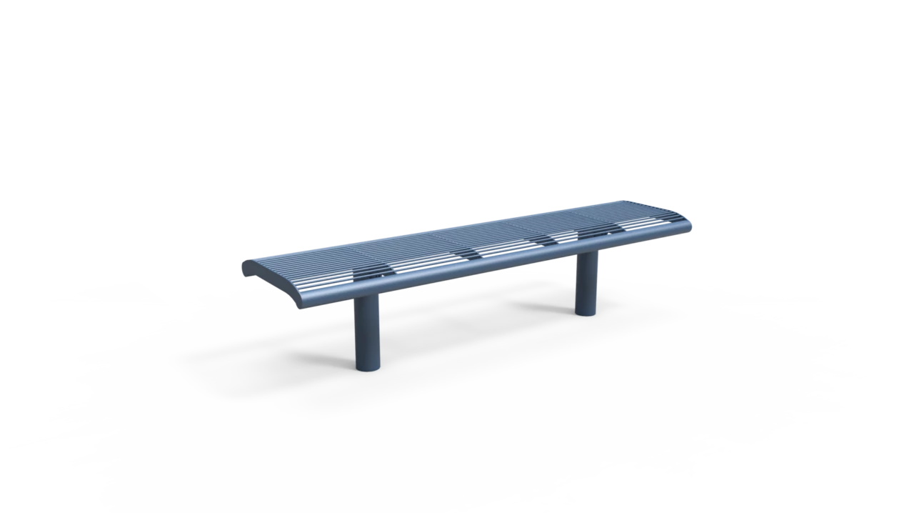 Rendering Cruzado Einzelsitz (Stahl) Parkbänke Grijsen