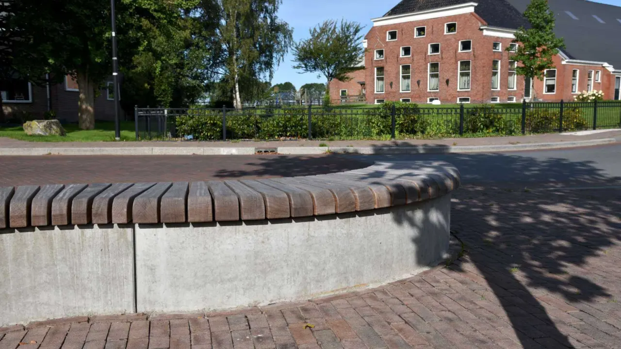 Betonnen buitenbank Grid element 9