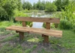 Buitenbank Natuur Comfort enkelzits met rugleuning