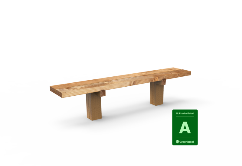 Buitenbank Natuur Comfort enkelzits productrender