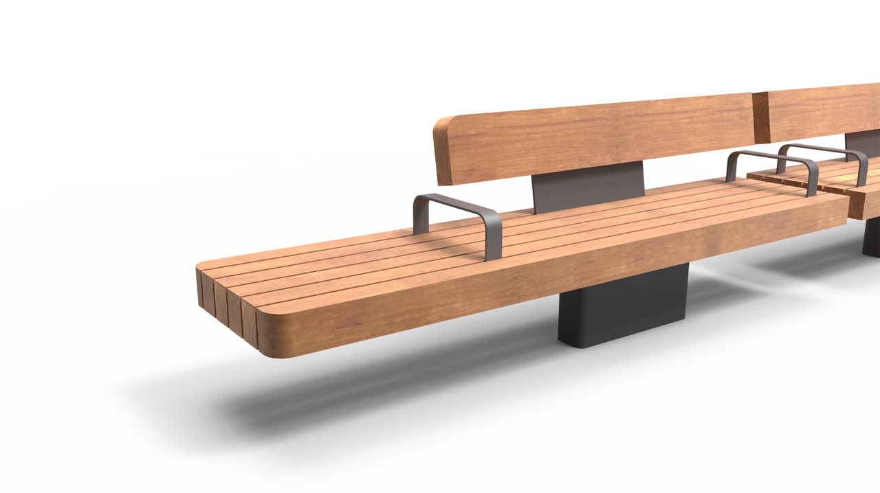 Productrender Plane II Armlehne Grijsen
