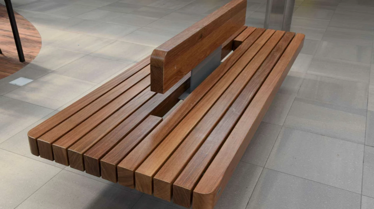 Product reference photo Plane II double seat with backrest Grijsen 3