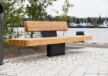Buitenbank Plane II enkelzits met rugleuning