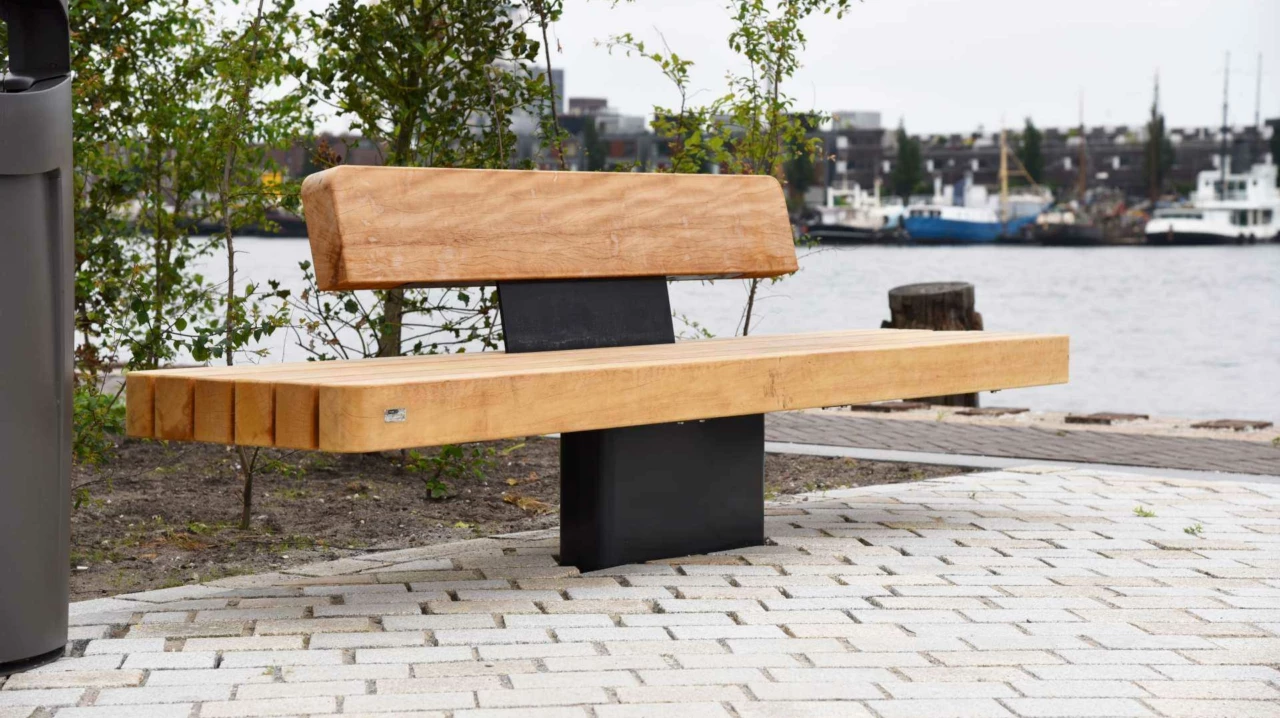 Buitenbank Plane II enkelzits met rugleuning