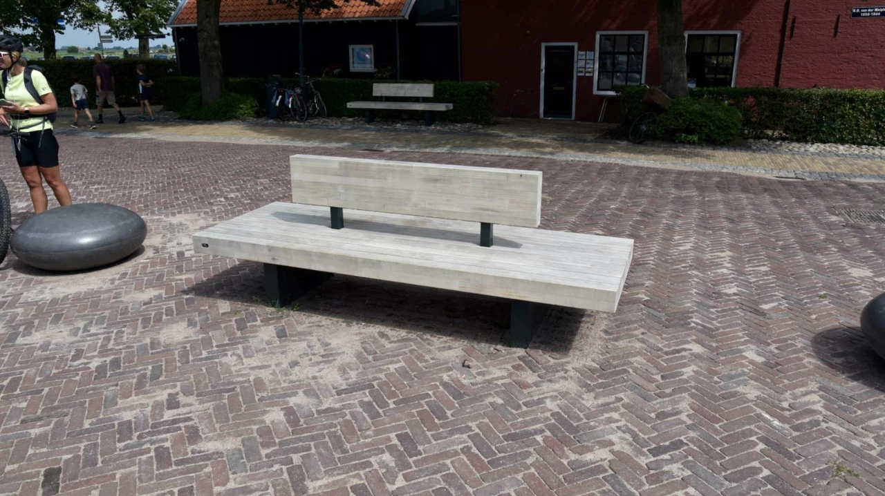 Buitenbank Plane Plus dubbelzits met rugleuning