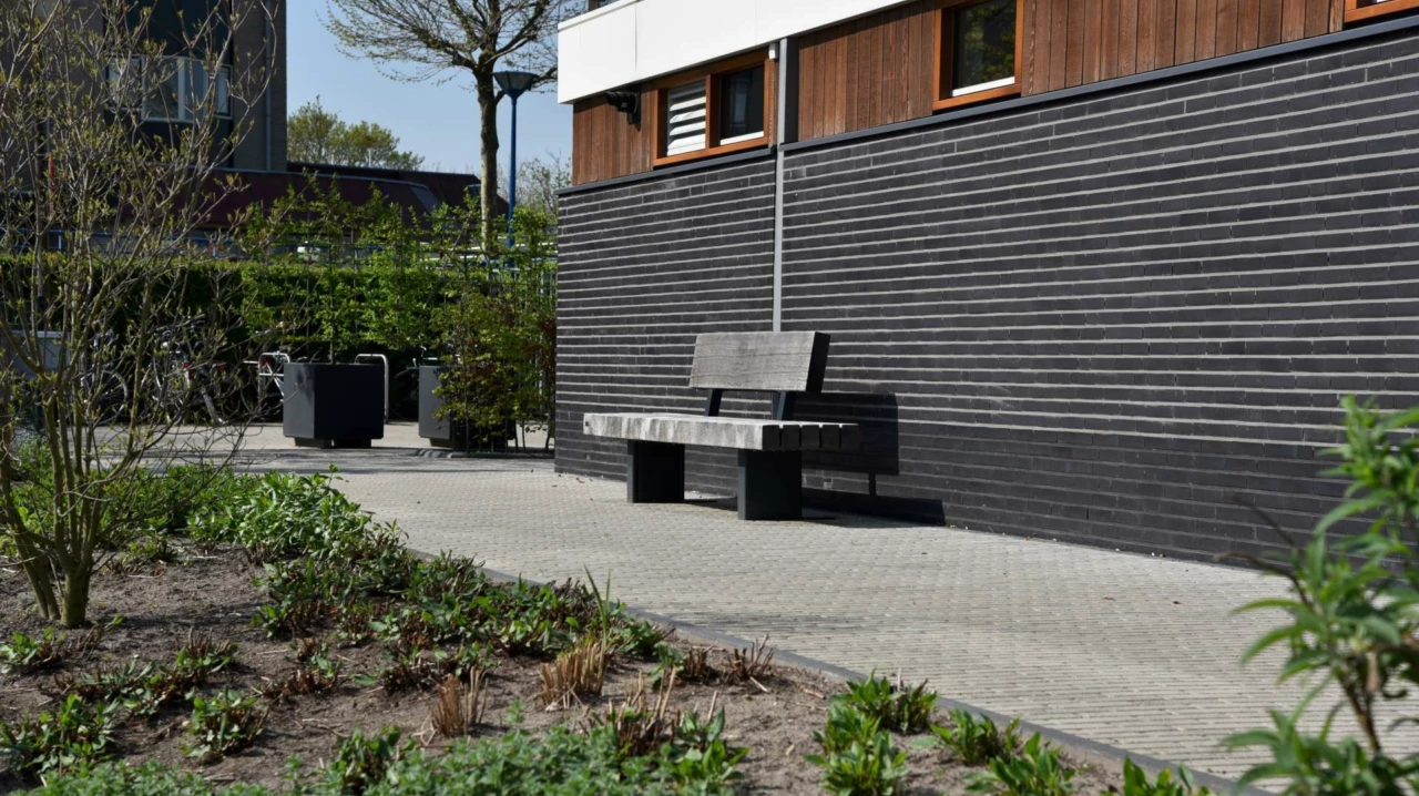 Buitenbank Plane Plus enkelzits met rugleuning