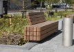 Buitenbank Plane Solid enkelzits met rugleuning