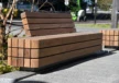 Buitenbank Plane Solid enkelzits met rugleuning