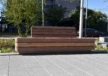 Buitenbank Plane Solid enkelzits met rugleuning