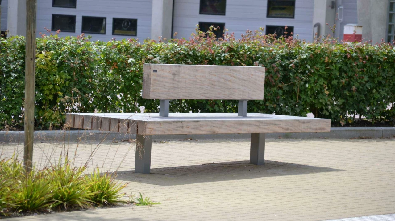 Buitenbank Plane dubbelzits met rugleuning