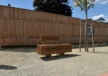 Buitenbank Pure Eco enkelzits met rugleuning 1500