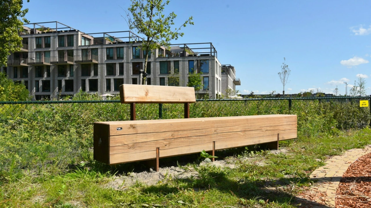 Buitenbank Pure Eco Douglas met rugleuning 3002