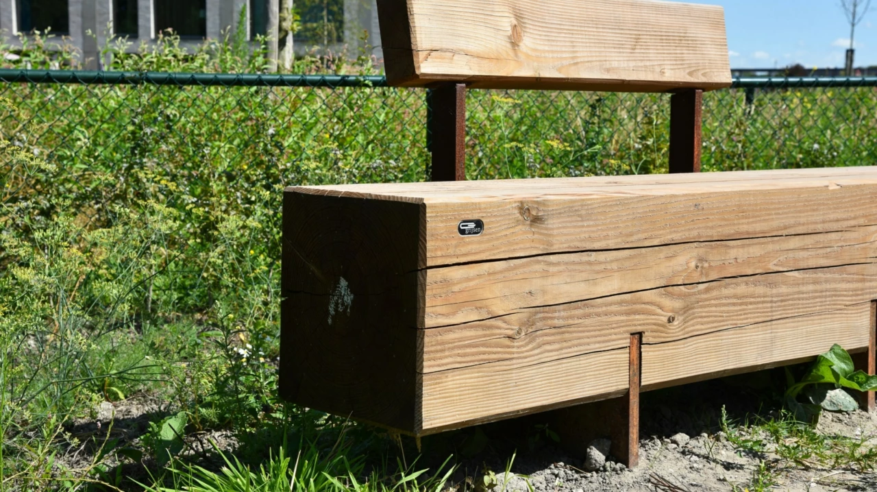 Buitenbank Pure Eco Douglas met rugleuning 3003