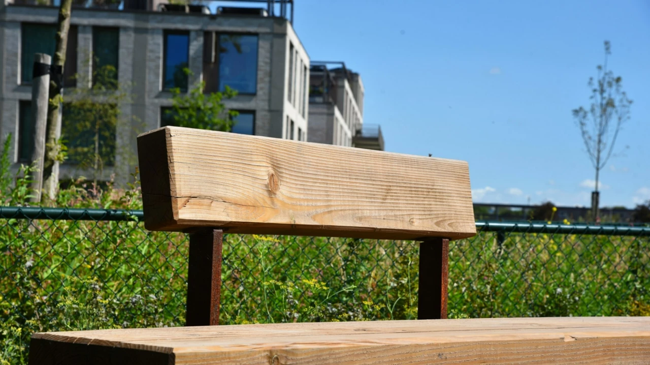 Buitenbank Pure Eco Douglas met rugleuning 3004