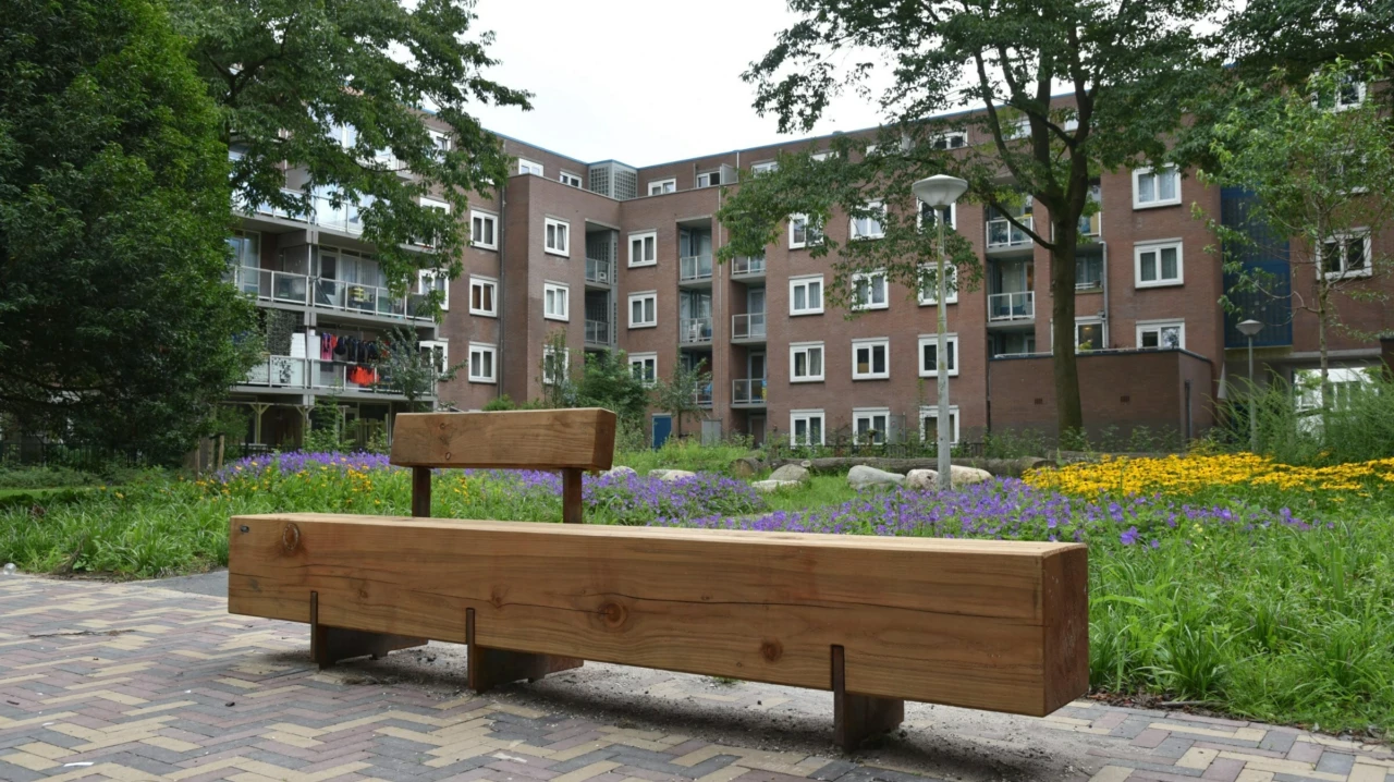 Buitenbank Pure Eco Douglas met rugleuning 3006