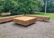 Pure Eco poef (1500) met Pure enkelzits buitenbanken