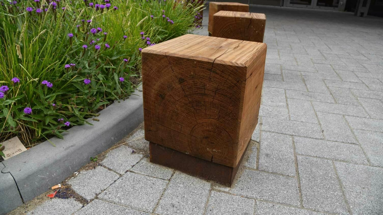 Buitenbank Pure Eco poef 350