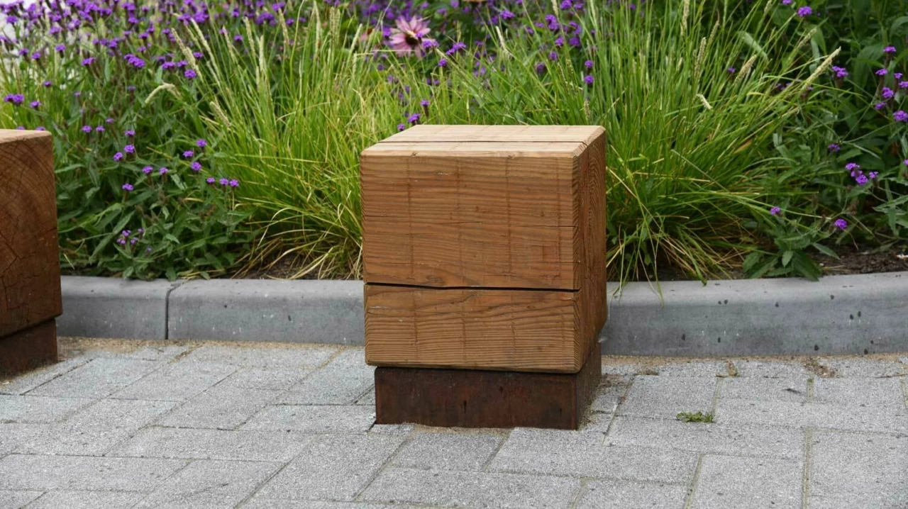 Buitenbank Pure Eco poef 350