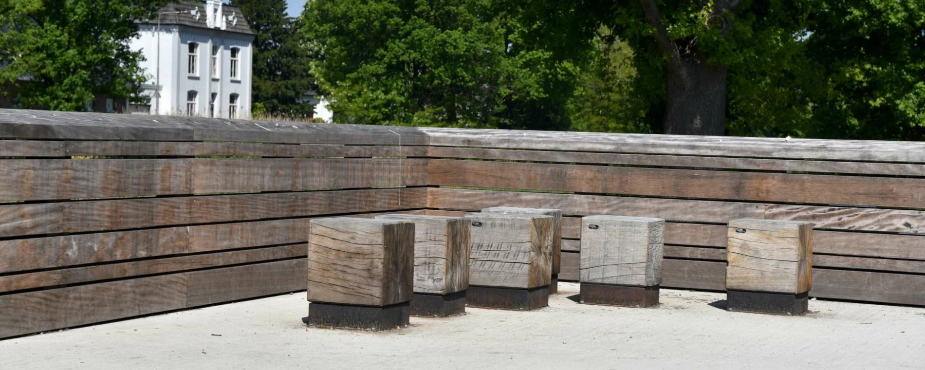 Buitenbank Pure poef 350