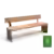 Productrender Quadrat Eco enkelzits met rugleuning Grijsen label B