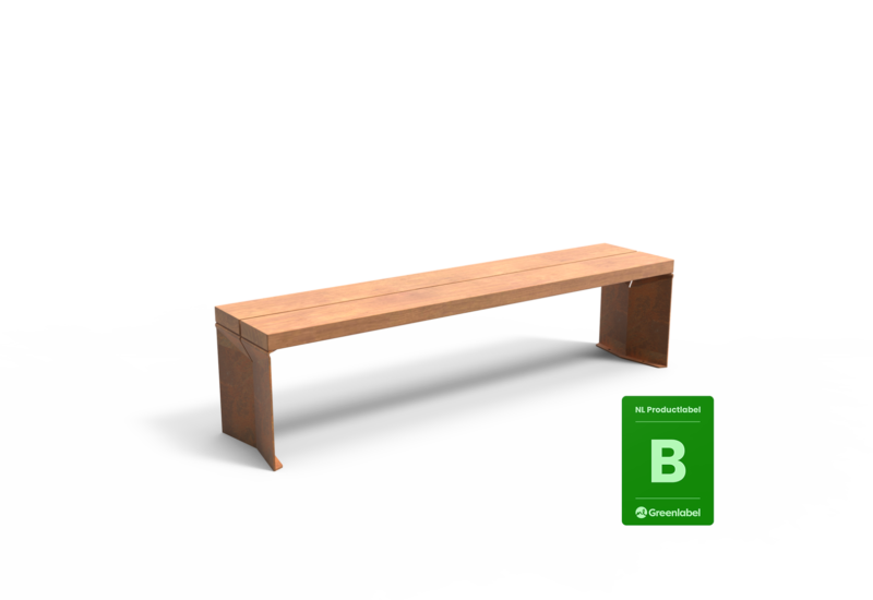 Productrender Quadrat Eco enkelzits Grijsen Label B