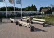 Buitenbank Quadrat enkelzits met rugleuning